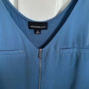 Fortune + Ivy Blue Sleeveless Top